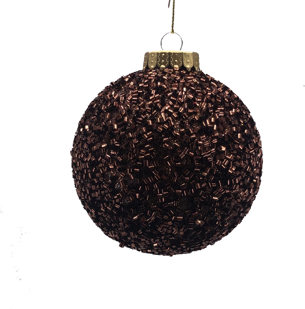 CANVAS Enchanted Collection Glittering Tinsel Ball Christmas Ornament