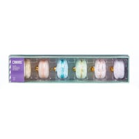 CANVAS Brights Collection Glass Bead Macaron Christmas Ornament, Assorted Colour, 6-pk Front_Flat