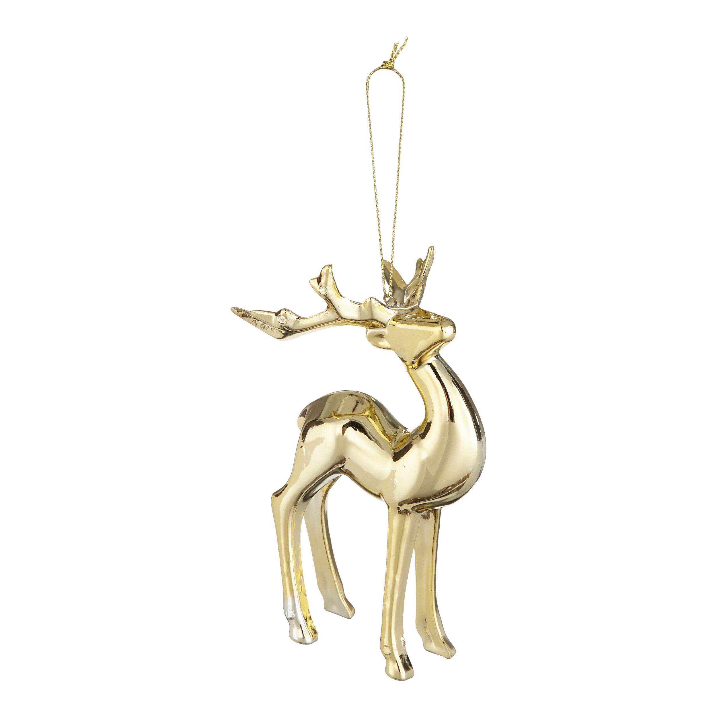 CANVAS Gold Collection Decoration Modern Deer Christmas Ornament, 5 1/2 ...