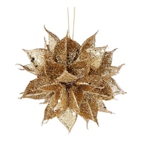 CANVAS Gold Collection Glittering Decoration Starburst Christmas Ornament, 4-in