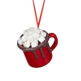 CANVAS Collection Rouge - Ornement de Noël Tasse de chocolat chaud en résine, 3-5/10 po Overhead_Plunge