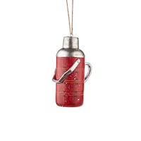 CANVAS Red Collection Decoration Thermos Christmas Ornament, 4 1/2-in Front_Angled_Left