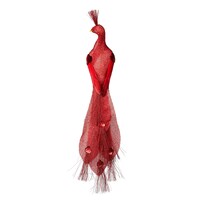 CANVAS Red Collection Decoration Collection Bird Clip Christmas Ornament, 13 1/2-in Front_Flat