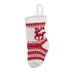 CANVAS Red Collection Christmas Decoration Knitted Stocking, Assorted Colour, 7-in Front_Flat