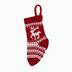 CANVAS Red Collection Christmas Decoration Knitted Stocking, Assorted Colour, 7-in Front_Flat