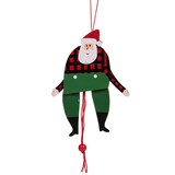 CANVAS Collection Rouge - Ornement de Noël artisanal Pantins de style canadien, rouge, varié Front_Flat