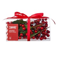 CANVAS Red Collection Christmas Berry Pick Decoration Set, 5-in, 30-pk