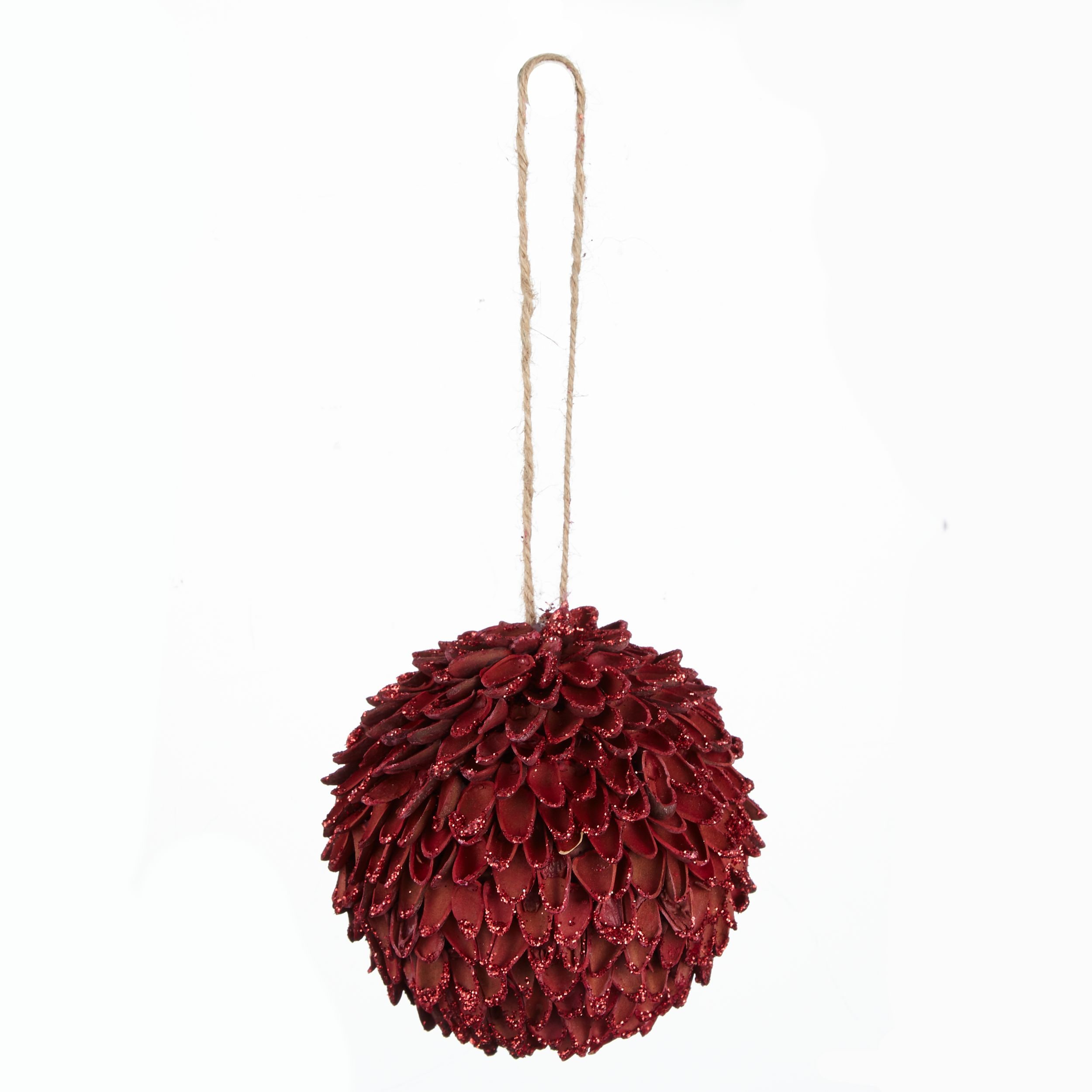CANVAS Red Collection Glittered Pine Ball Canadian Tire