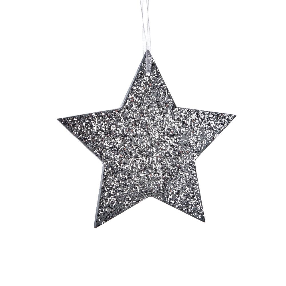 CANVAS Silver Collection Glitter Star Ornament | Canadian Tire