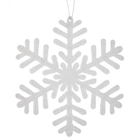 CANVAS White Collection Decoration Snowflake Christmas Ornament Front_Flat