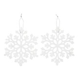 CANVAS Collection Blanche - Décoration de Noël Flocon de neige, paq. 2 Front_Flat