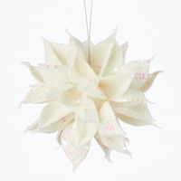 CANVAS Nordic Lights Collection Glittering Starburst Christmas Ornament, Assorted Colour Front_Flat