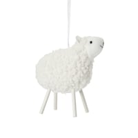 CANVAS White Collection White Sheep  Ornament CloseUp