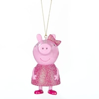 Peppa Pig Christmas Ornament, Pink, 4-in Front_Flat