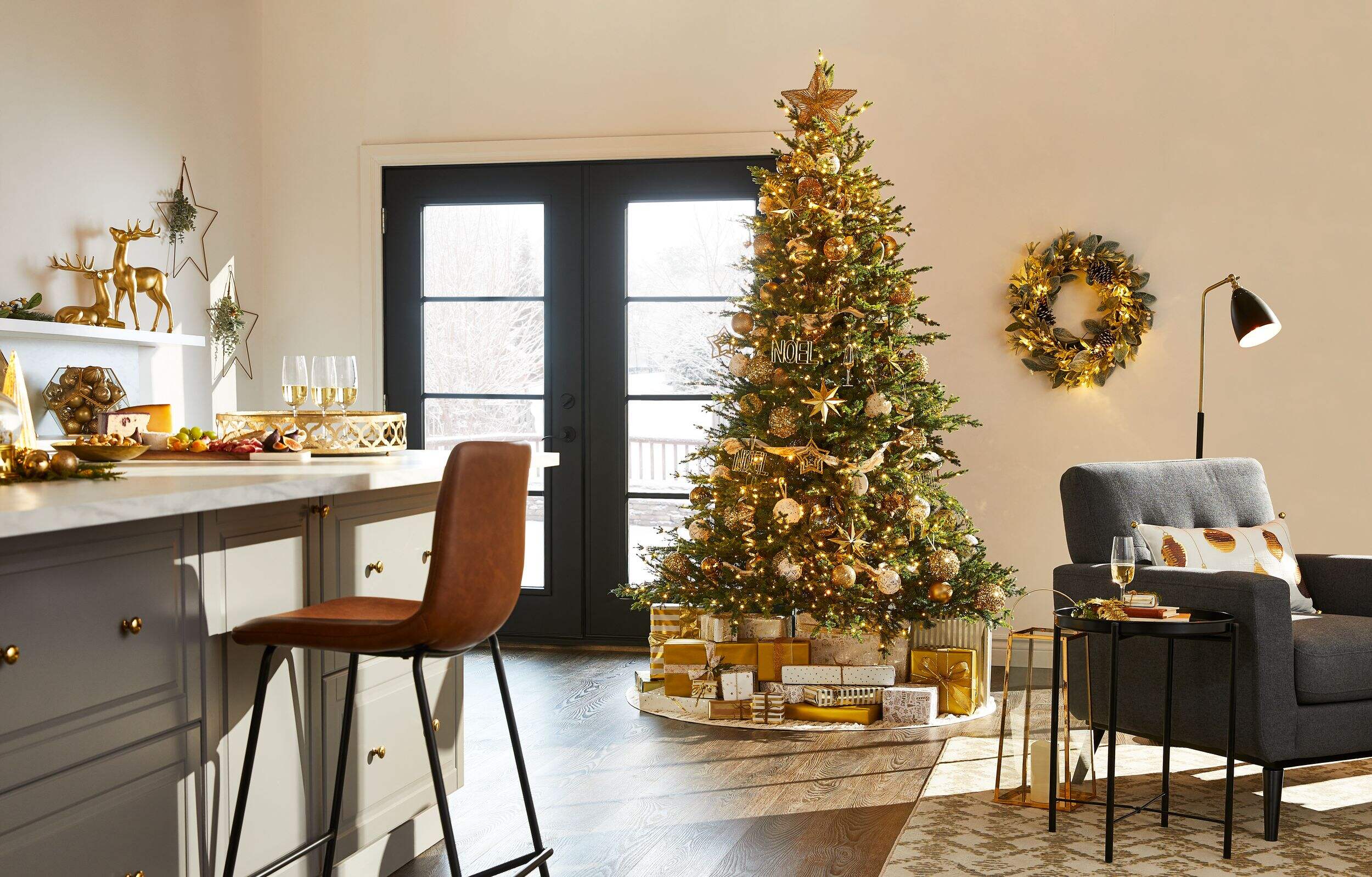 CANVAS Barrington Counter Stool, Cognac Canadian Tire