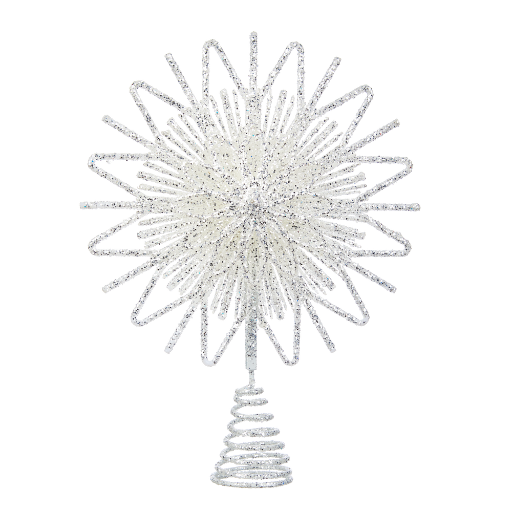 CANVAS Christmas Glittering Decoration Star Tree Topper, Assorted