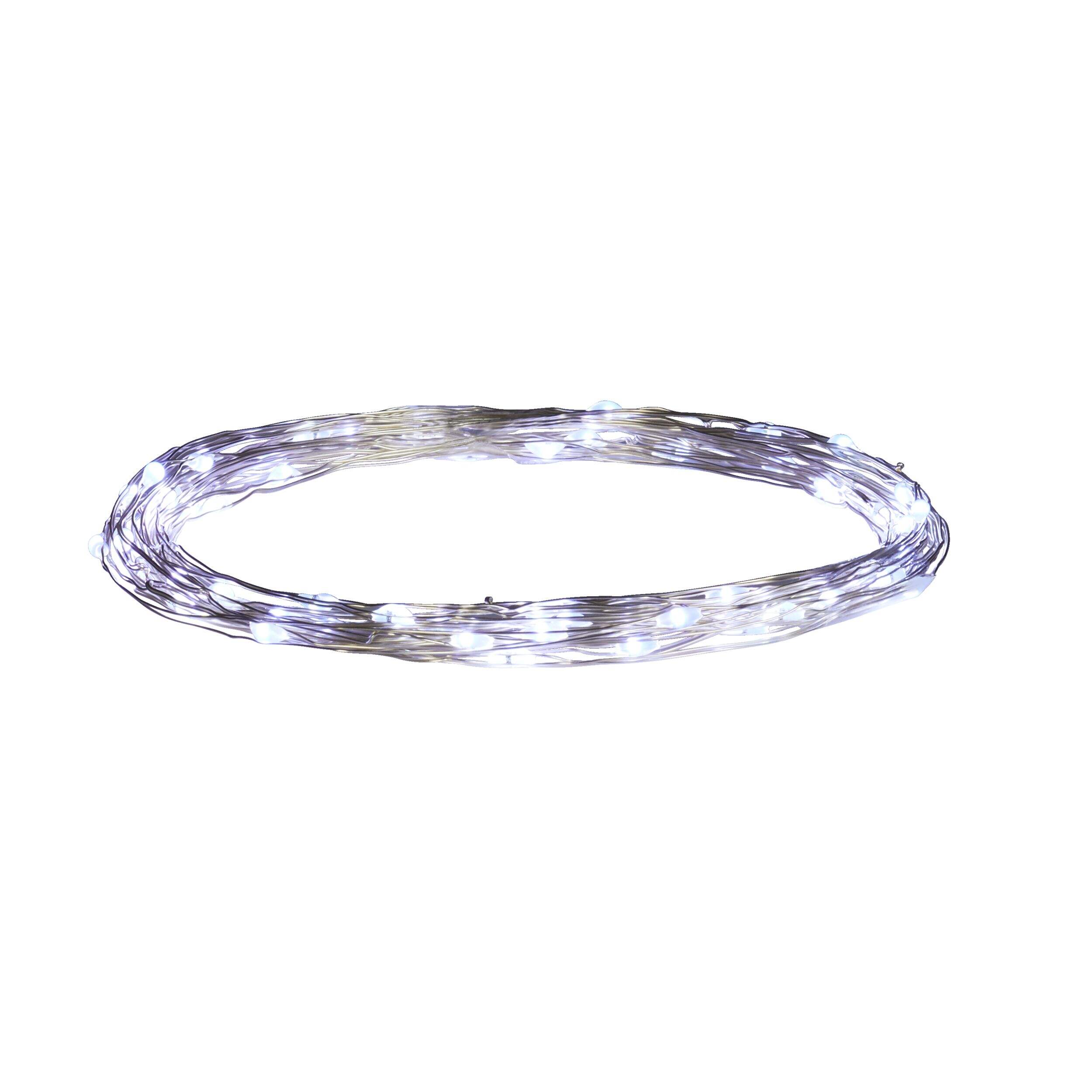 CANVAS 60 LED Christmas Decoration Copper String Light, Pure White, 19 3/10-ft Front_Elevated