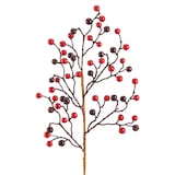 CANVAS Christmas Decoration Cranberry Spray, Red, 26-in Front_Flat