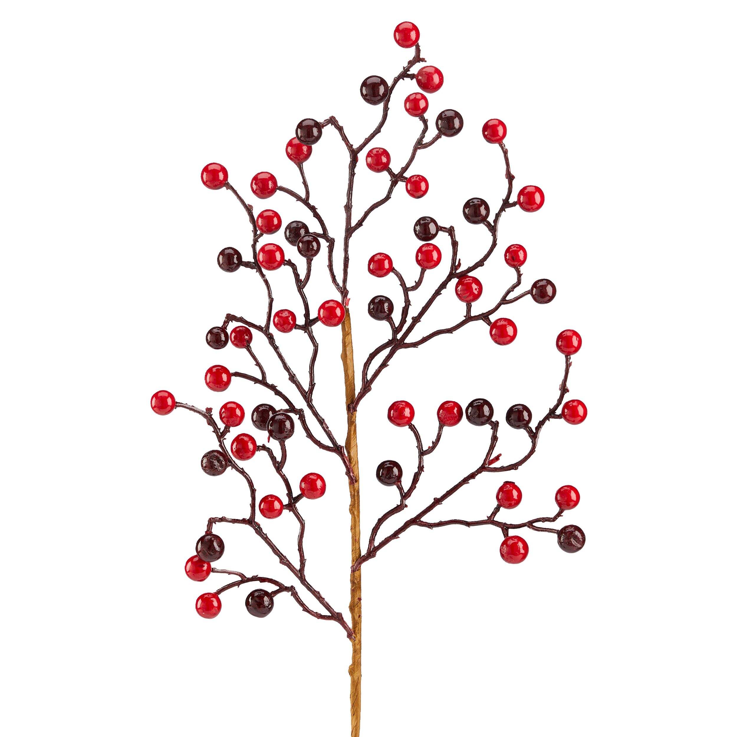 Décorations de Noël gerbe de canneberges CANVAS, rouge, 26 pi Front_Flat