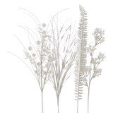 Décorations de Noël gerbe de fagot CANVAS, blanc, 27-1/2 po Front_Flat