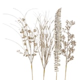 CANVAS Christmas Decoration Spray Bundle, Gold, 27 1/2-in Front_Flat