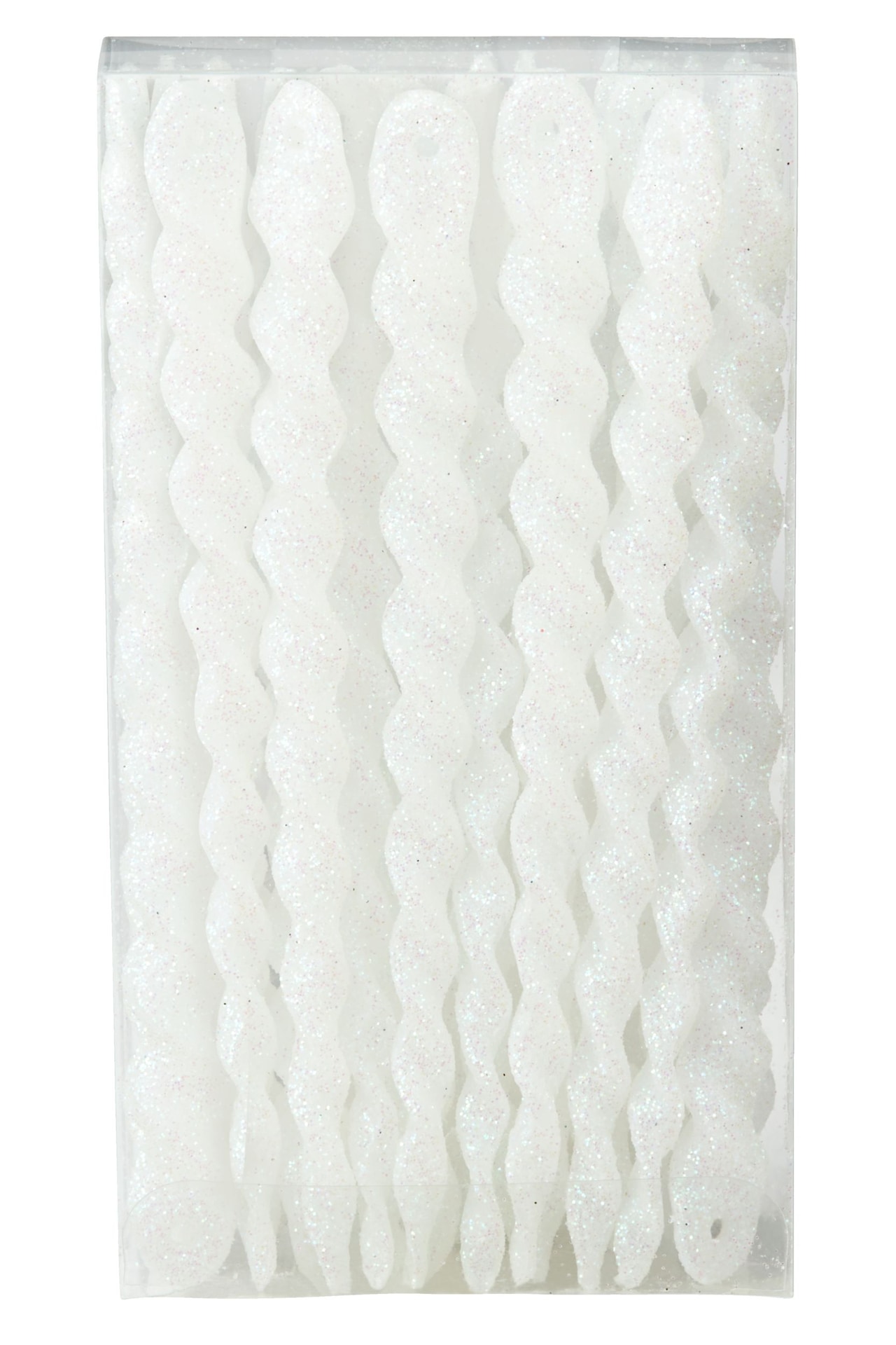 CANVAS White Collection Decoration Iridescent Icicles Christmas