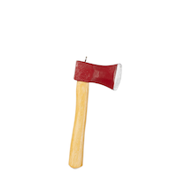 CANVAS Red Collection Resin Decoration Axe Christmas Ornament, 5-in Side_Right