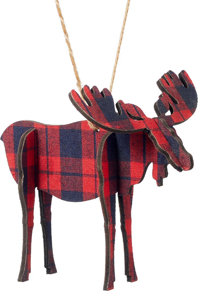 CANVAS Red Collection Decoration Plaid Moose Christmas Ornament 5 1 2   Red Plaid 3d Moose 1b07ec69 Fa92 439f 85a9 0eca41f51a0c 