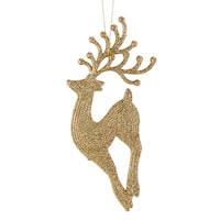 CANVAS Gold Collection Decoration Dancing Deer Christmas Ornament, 6 1/2-in