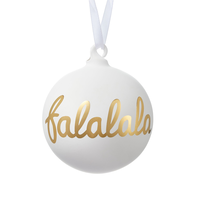 CANVAS Gold Collection Decoration FALALA Ball Christmas Ornament, 80-mm Front_Flat