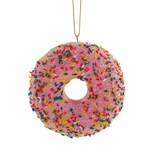 CANVAS Brights Collection Sprinkled Donut Christmas Ornament, Multi-Colour, 3 1/2-in Front_Flat