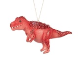 CANVAS Collection Joie et Éclat - Décoration de Noël Tyrannosaure, couleurs vives, rouge, 4 po Side_Left