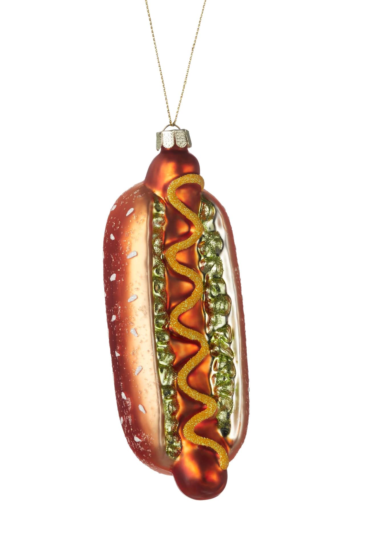 CANVAS Brights Collection Decoration Hotdog Christmas Ornament, 6-in ...
