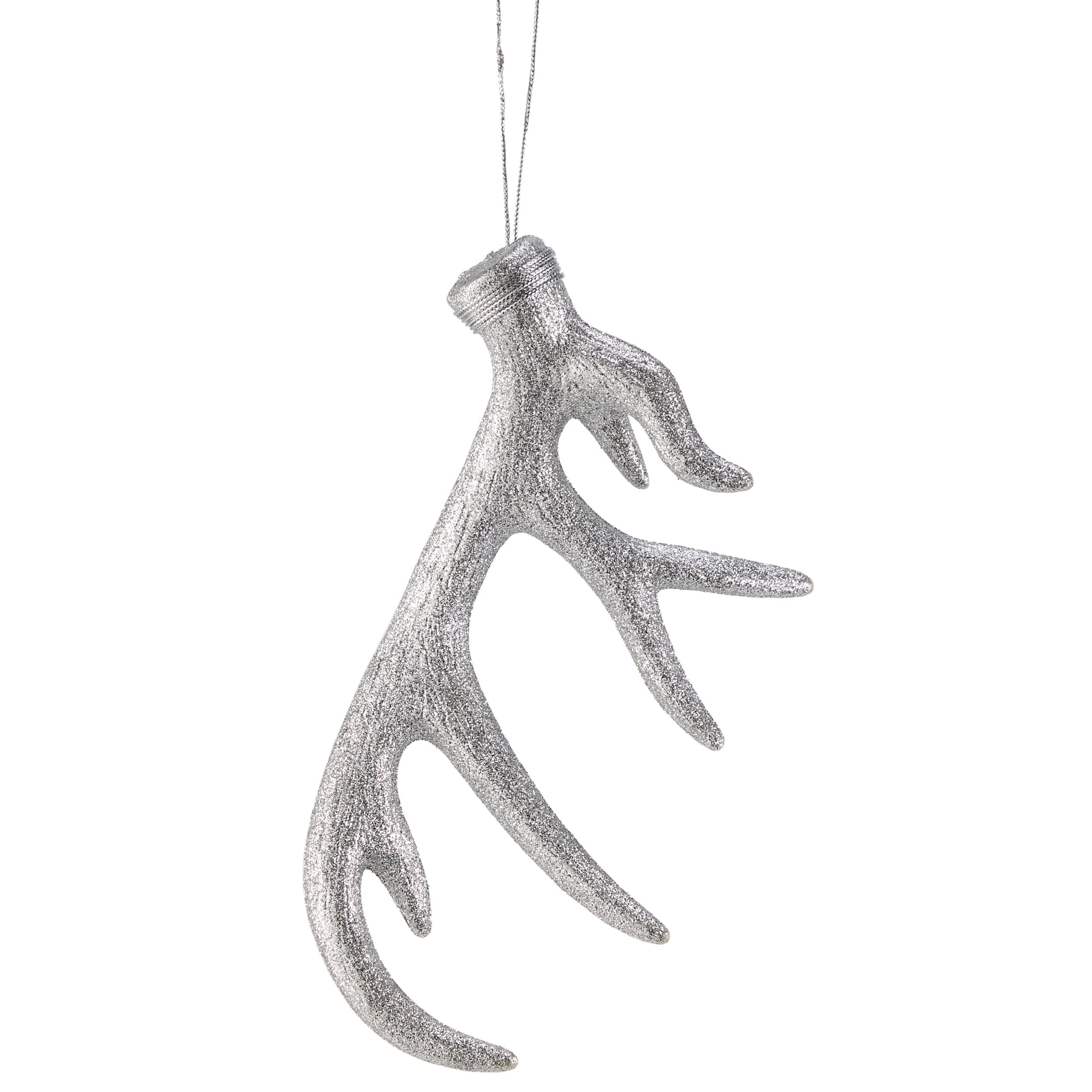 CANVAS Silver Collection Decoration Large Moose Antler Christmas