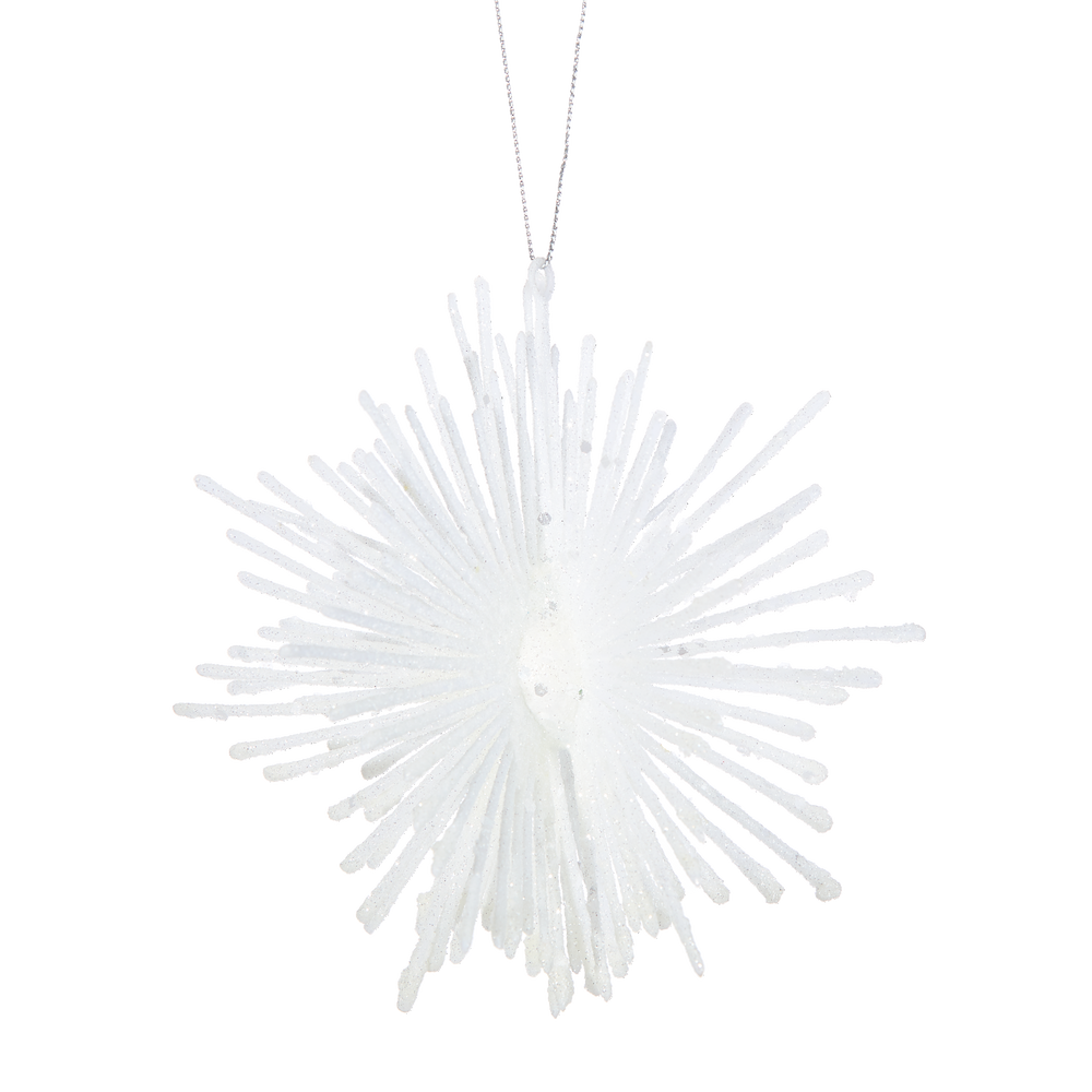 CANVAS Nordic Lights Collection Snowflake Burst Christmas Ornament, White, 6in Canadian Tire