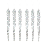 CANVAS Collection Blanche - Décoration de Noël Glaçons irisés, 6 po, 6 pcs Front_Flat