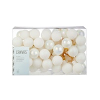CANVAS White Collection Glass Cluster Christmas Ornament Set, White, 1-in, 60-pc Front_Elevated