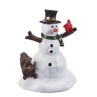 For Living Christmas Decoration Village Snowman Accessory, 2 7/20-in Front_Elevated