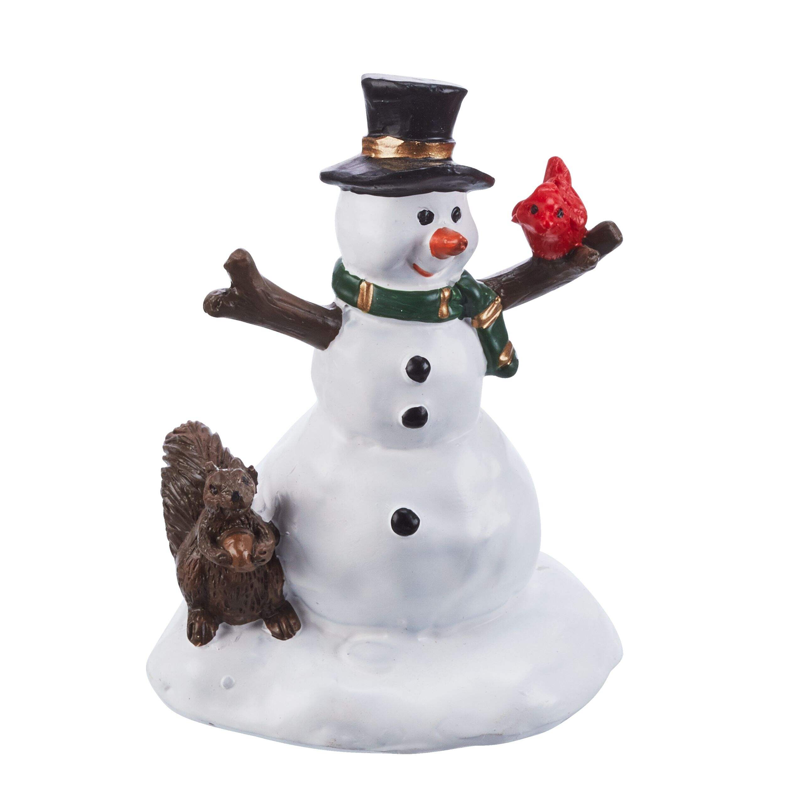 For Living Christmas Decoration Village Snowman Accessory, 2 7/20-in Front_Elevated