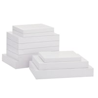 For Living Christmas Decoration Holiday Gift Box Set, White, 10-pc Composite_or_Mixed