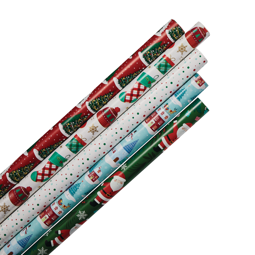For Living Christmas Decoration Gift Wrap Set, 200-sq.ft., 5-pc FOR LIVING