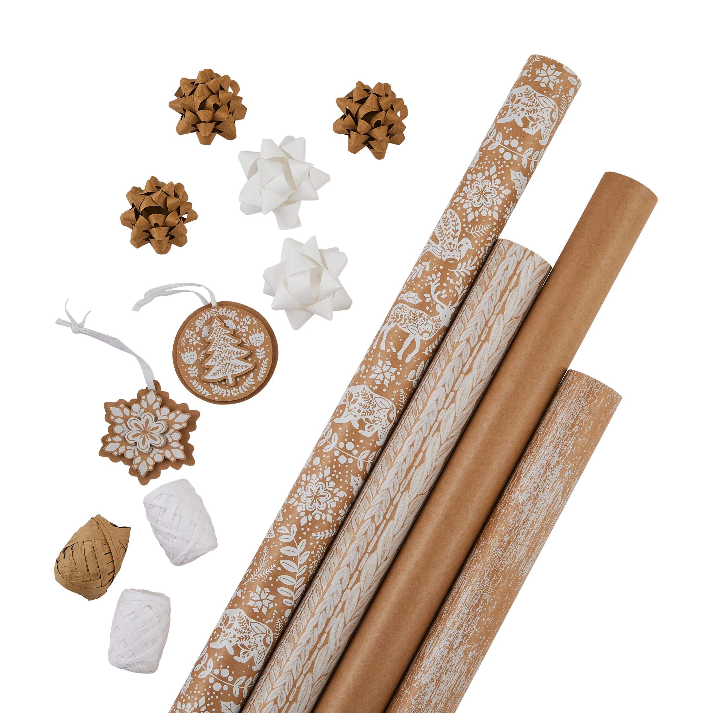 CANVAS Collection soigneusement choisie - Papier d'emballage cadeau de Noël Composite_or_Mixed