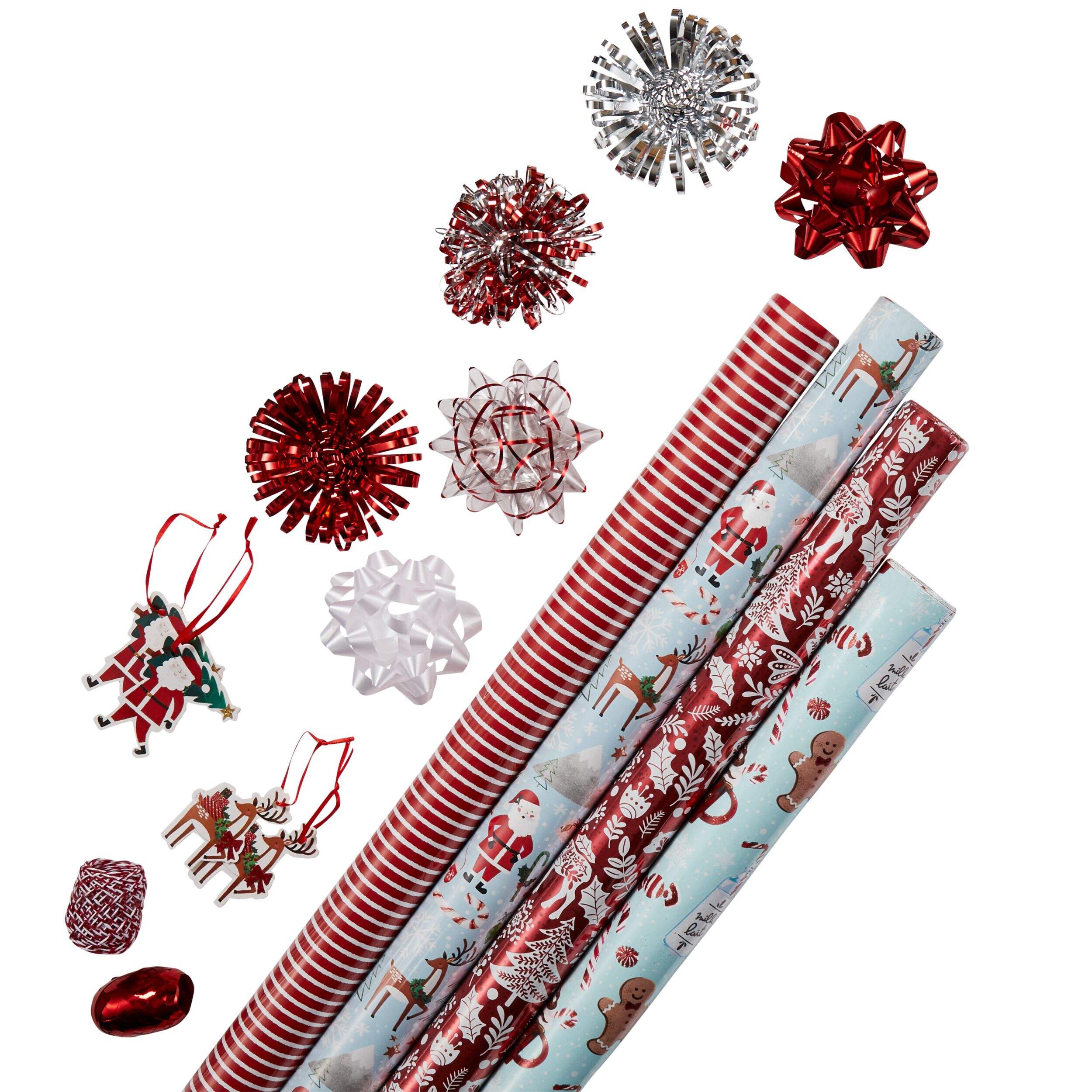 CANVAS Collection Rouge - Papier d'emballage de Noël de qualité supérieure, 20 pcs Composite_or_Mixed
