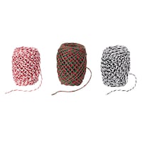 CANVAS - Ficelle de boulangerie pour la décoration de Noël, 25 verges, 3 pcs