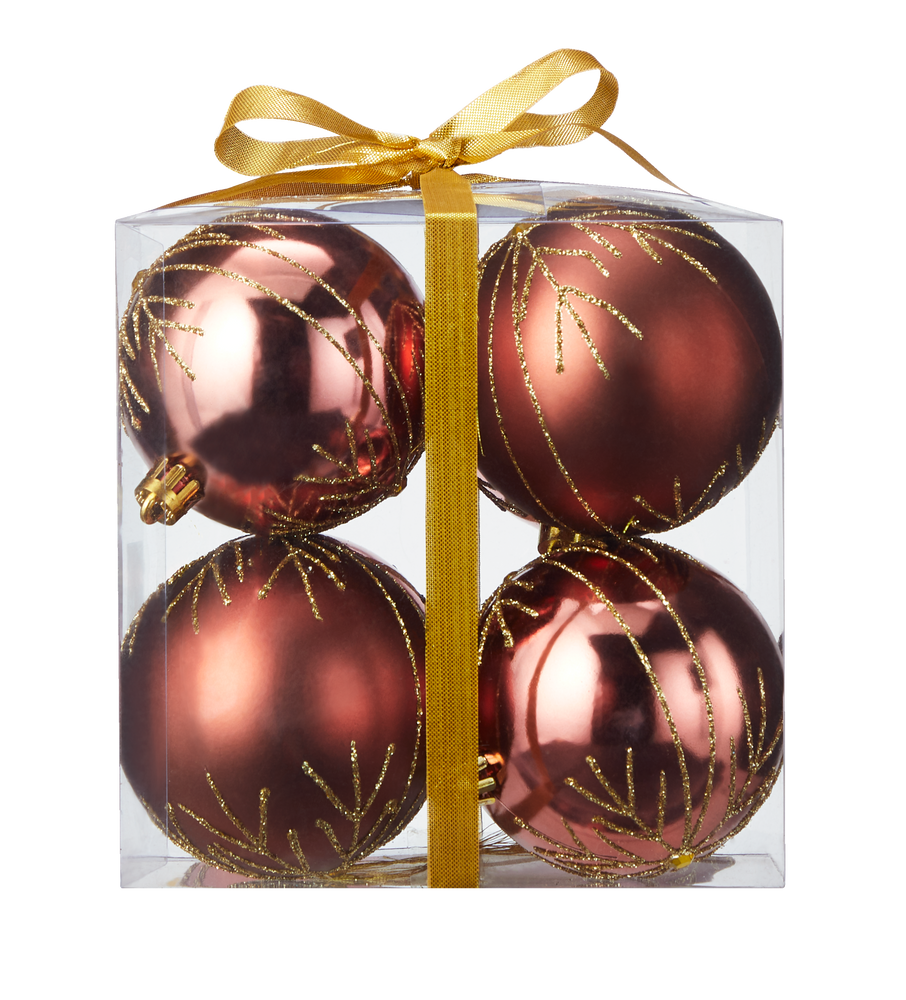 CANVAS Countryside Collection Shatterproof Ball Christmas Ornament Set, 2 2/5in, 8pk