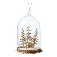 CANVAS Gold Collection Light Up Decoration Cloche Christmas Ornament, 5-in