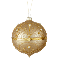 CANVAS Gold Collection Decoration Jewellery Box Christmas Ornament, 3.5-in