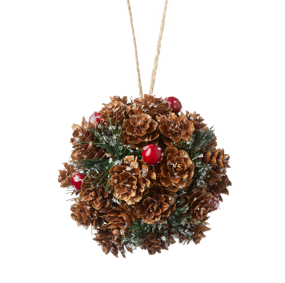 CANVAS Red Collection Pinecone Ball Ornament, 3.5-in | Canadian Tire