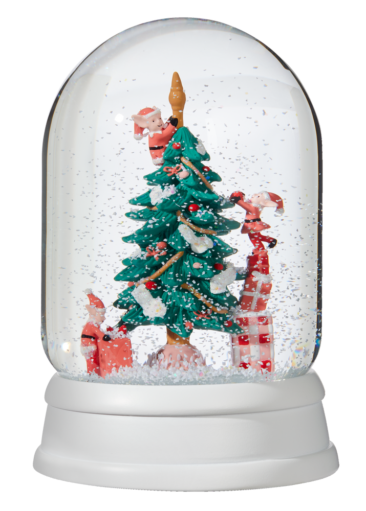 Jillian Harris X CANVAS Christmas Tree Snow Globe, 11 x 11 x 16cm