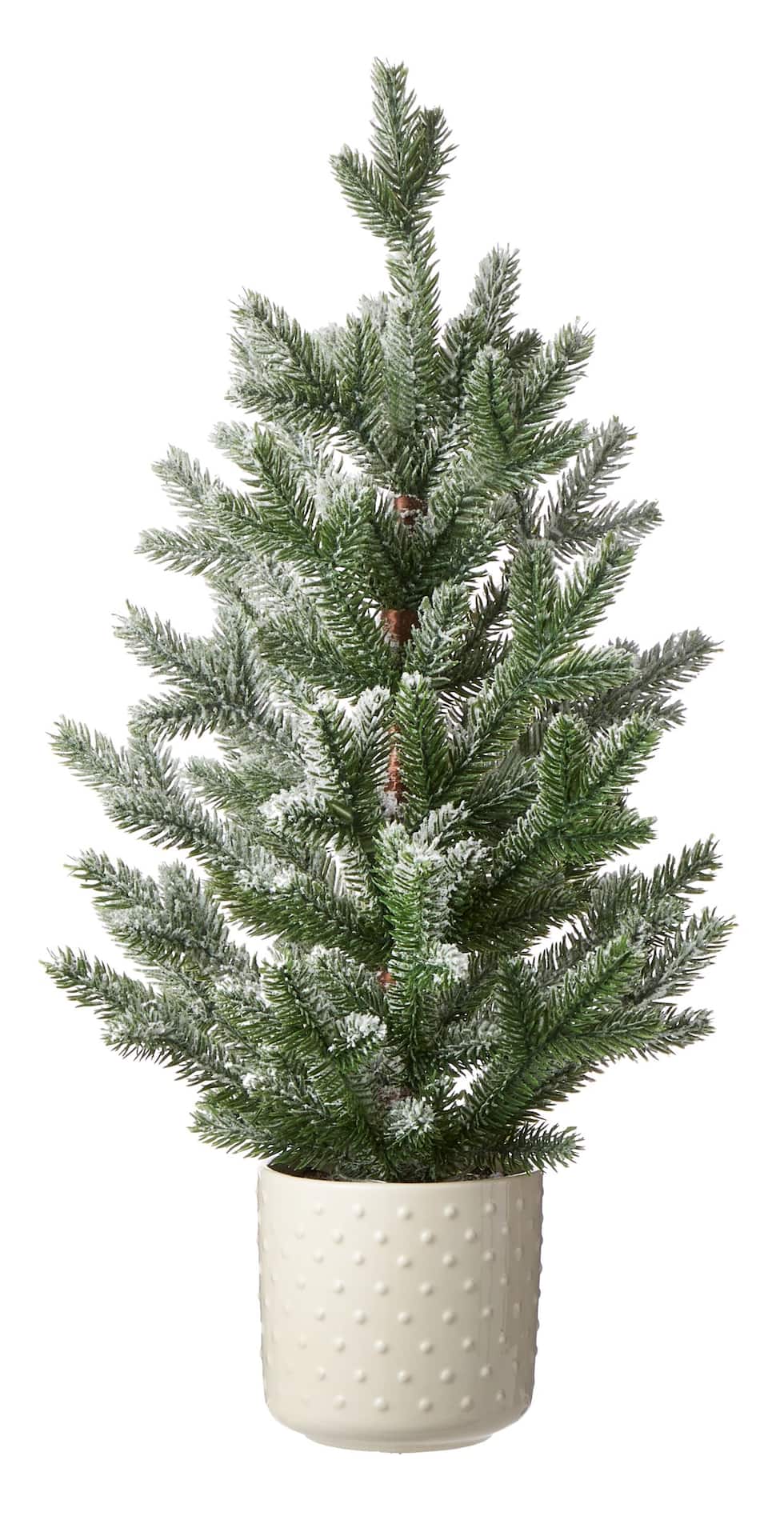 Jillian Harris X CANVAS Pre-Lit Potted Christmas Tree, Warm White Lights,  21-in